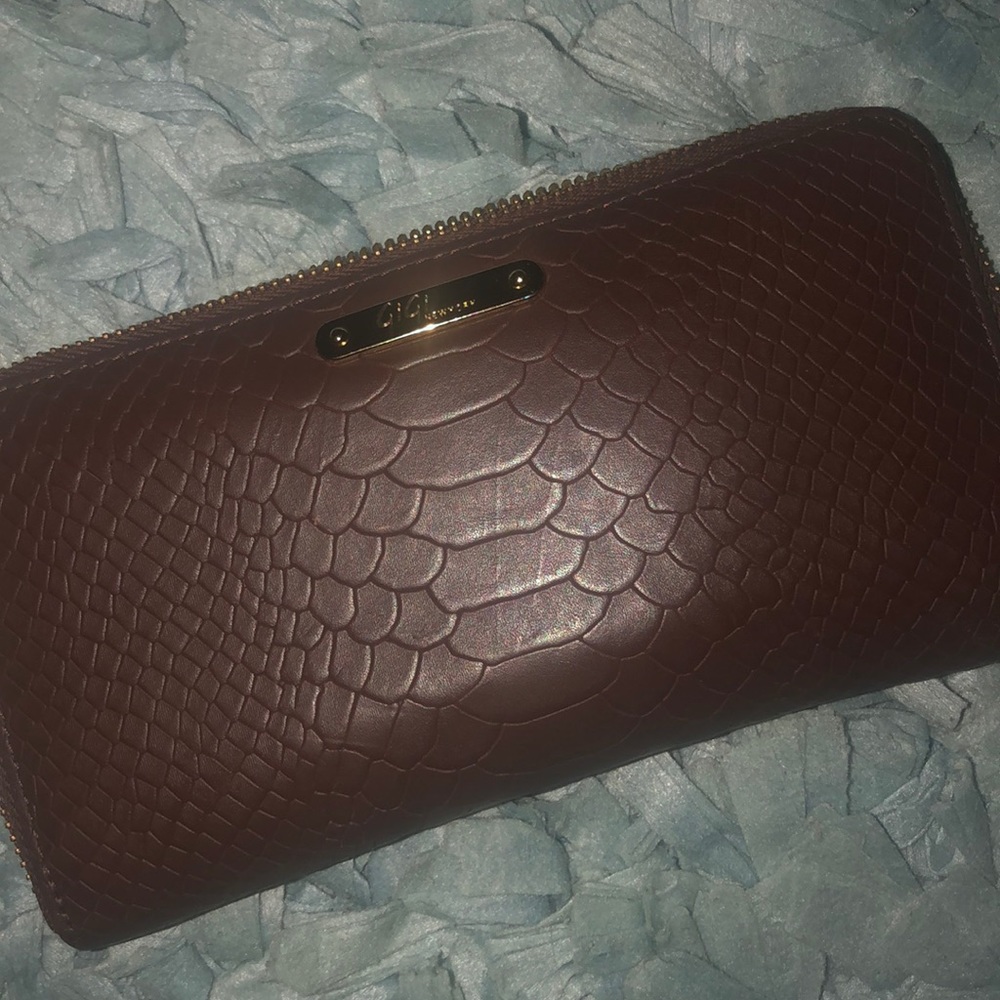 Gigi New York Embossed Python Zip Around Wallet - image 2